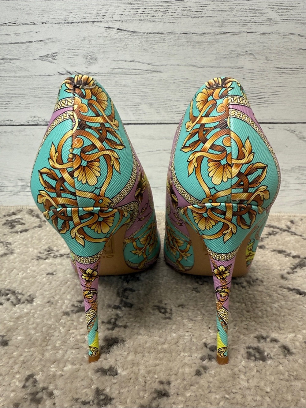 NWOT ALDO Stessy Multi Colored Stiletto Heels - Picture 8 of 10